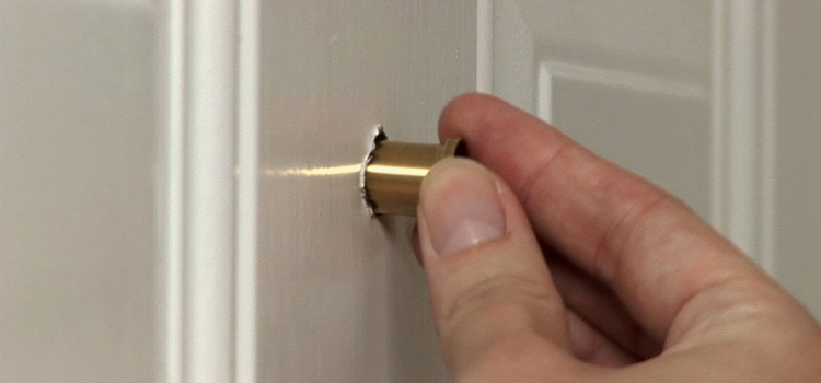 peephole door repair in The Crossings